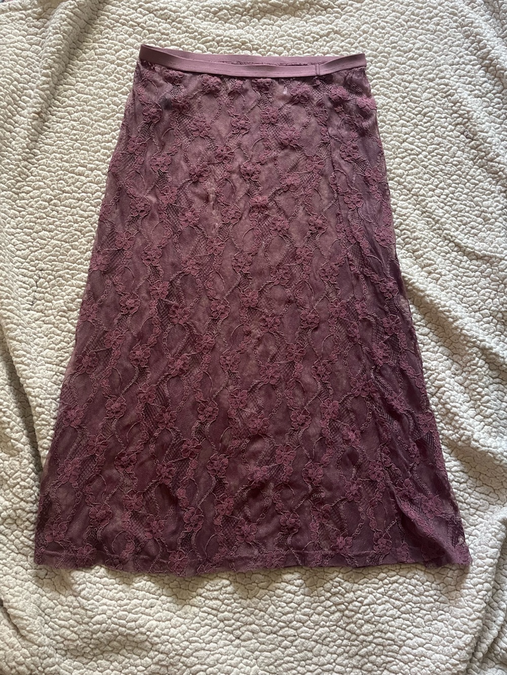 Mauve Sheer Skirt